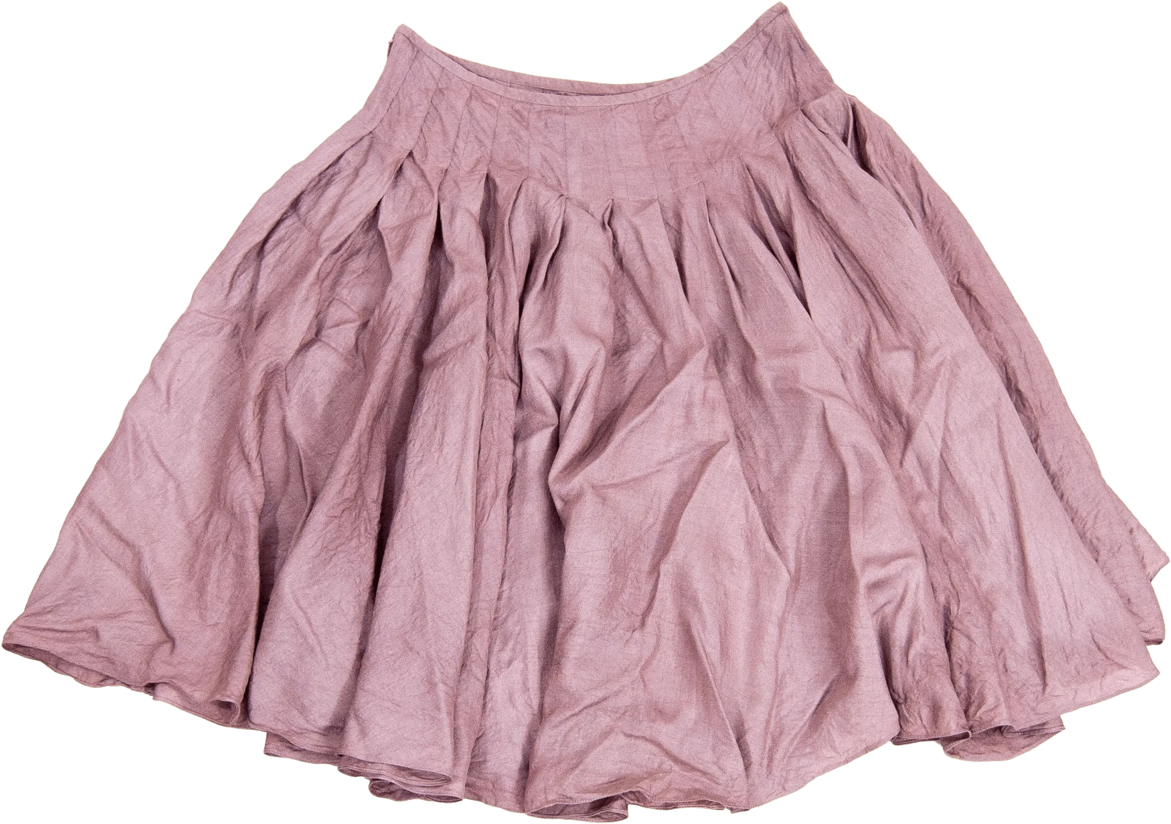 00's Blush Pink Silk Pleated Skirt by DKNY