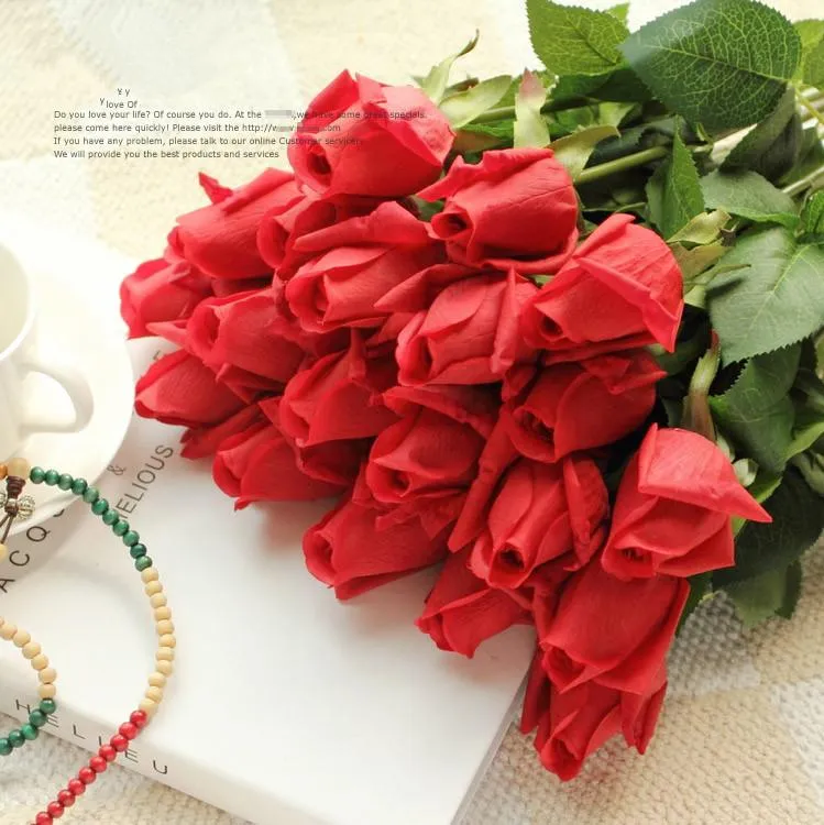 11pcs Artificial Realistic Rose Bouquet