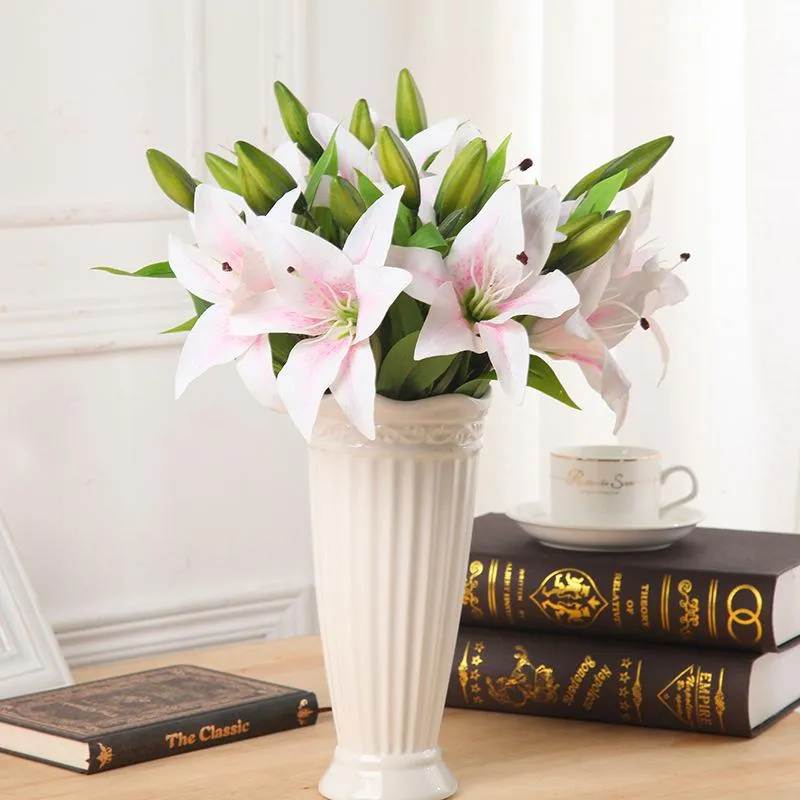 11pcs Realistic Artificial Lily