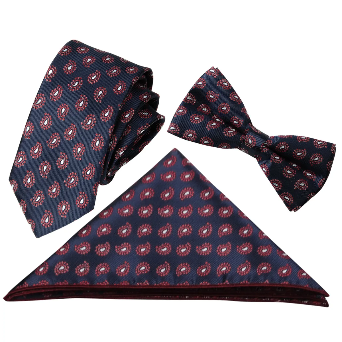 3-Piece Print Bow Tie Set 5 Colors