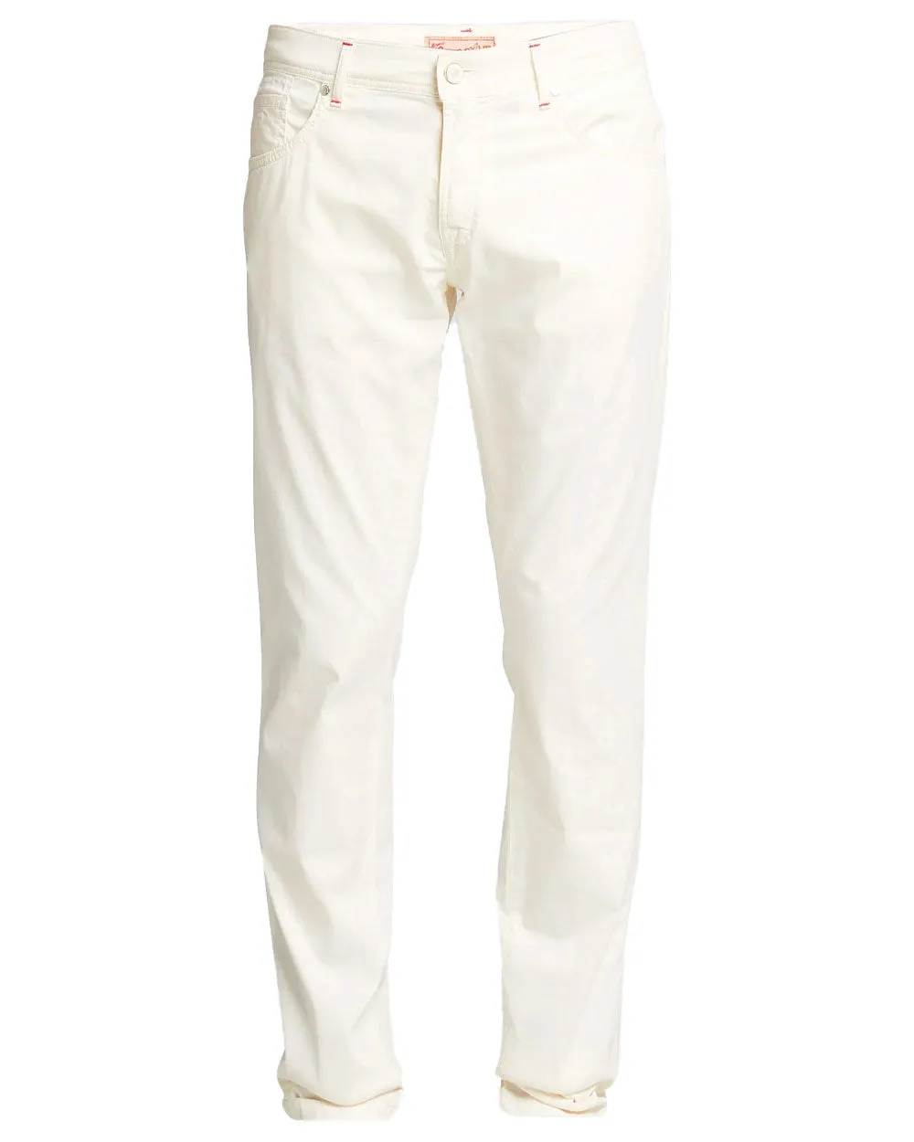 5 Pocket Pique Pants in Ivory