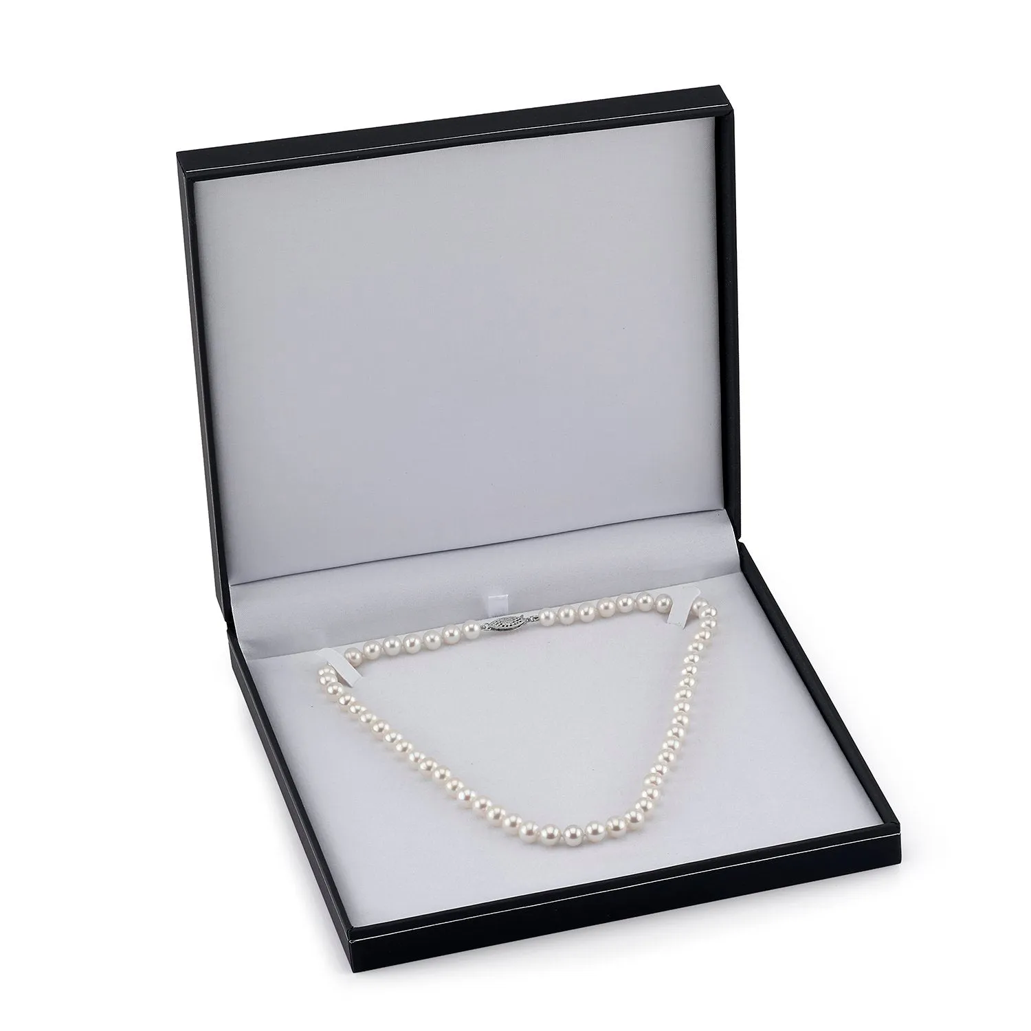 7.0-7.5mm White Freshwater Pearl Necklace - AAA Quality