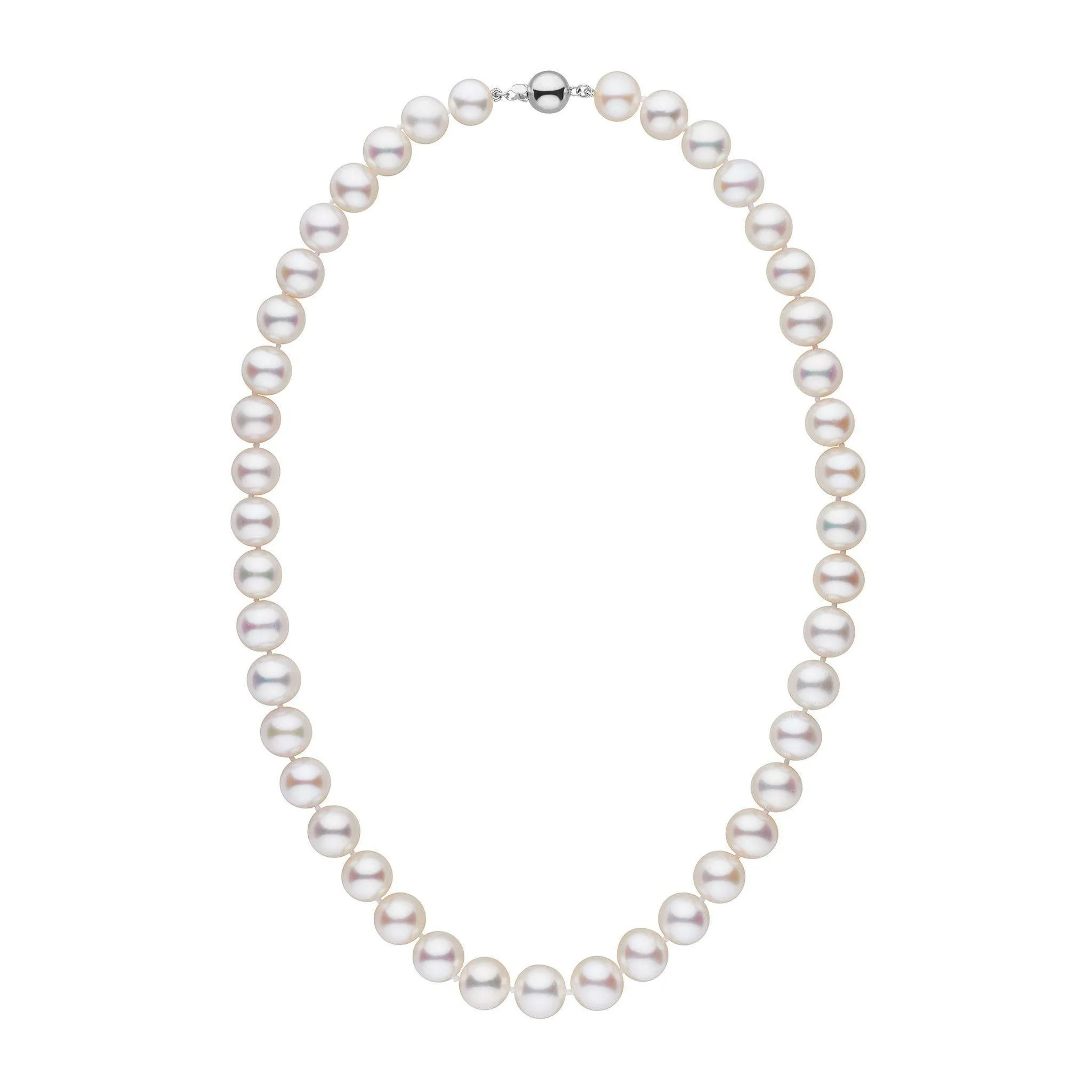 9.5-10.5 mm 18 inch AAA White Freshwater Pearl Necklace