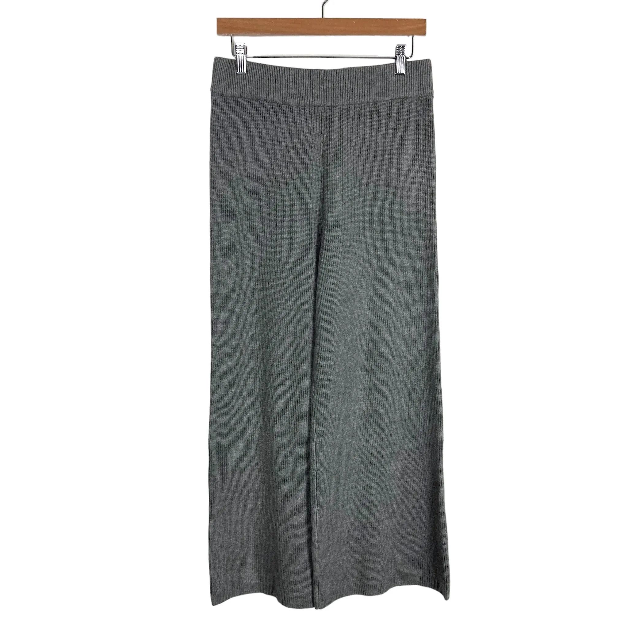 A New Day Gray Ribbed Knit Sweater Wide Leg Lounge Pants- Size S (sold out online, we have matching top)