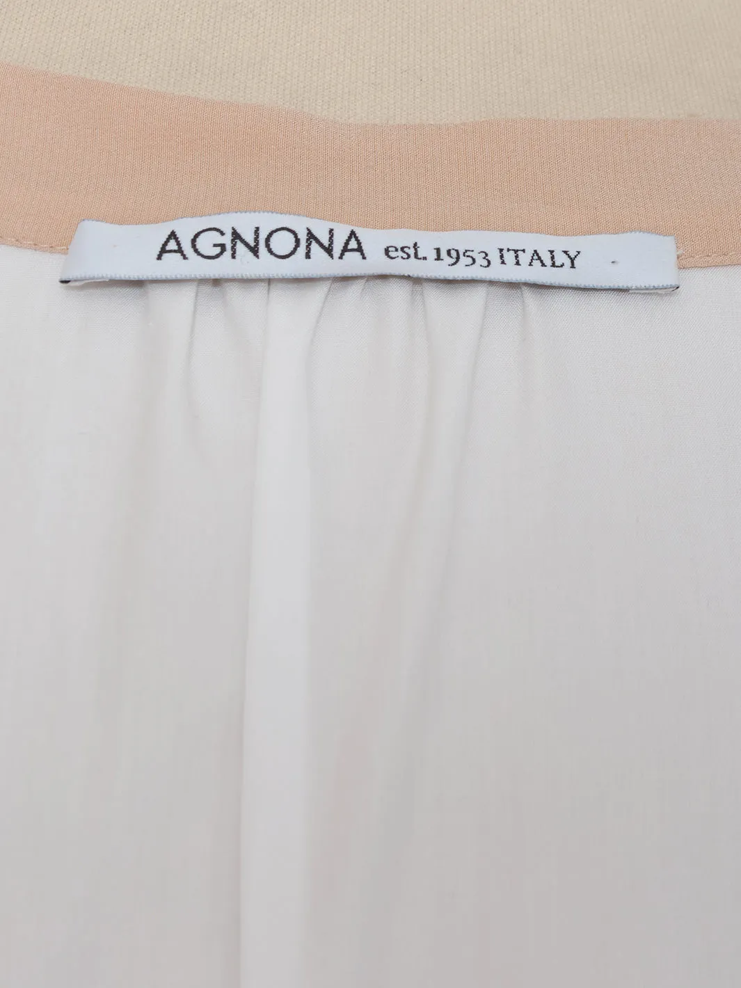 Agnona White Silk Dress