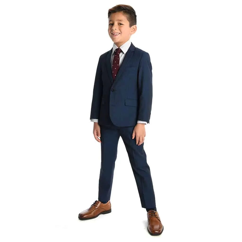 Appaman Boys Mod Navy Pencil Stripe Suit U8SU7