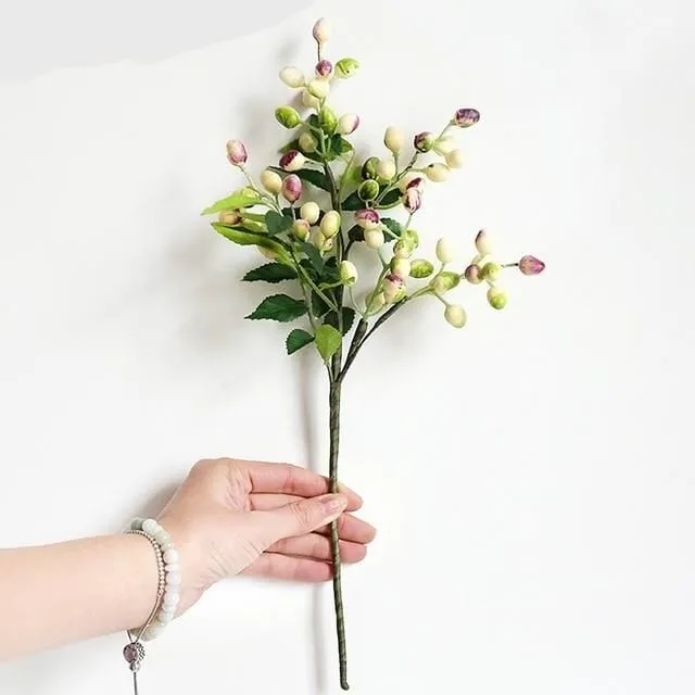 Artificial Olive Flower Tree Branches - 15.3" - 4 Colors