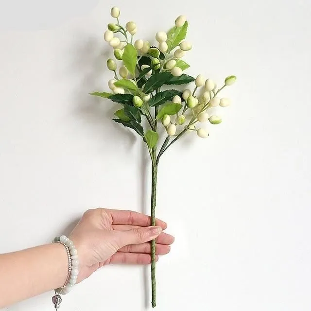 Artificial Olive Flower Tree Branches - 15.3" - 4 Colors