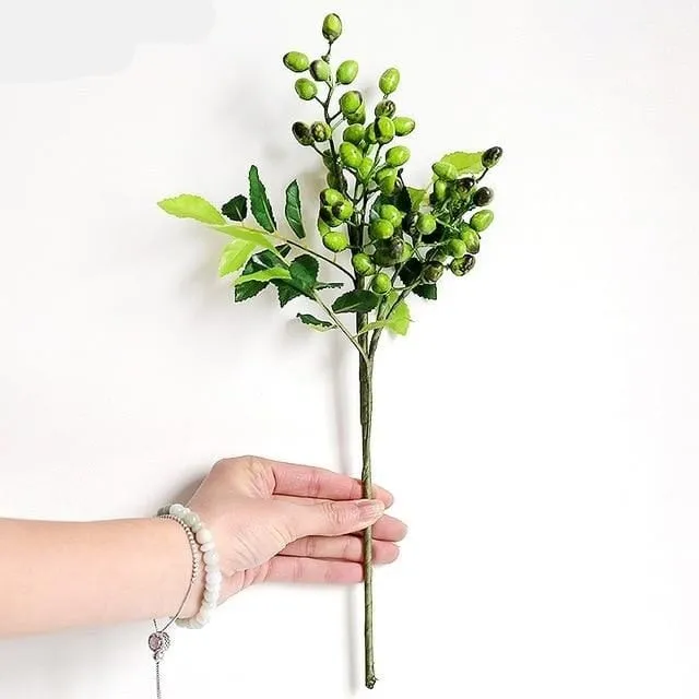 Artificial Olive Flower Tree Branches - 15.3" - 4 Colors