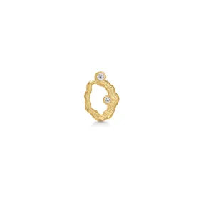 Aurora Gold Plated Earring w. Zirconia