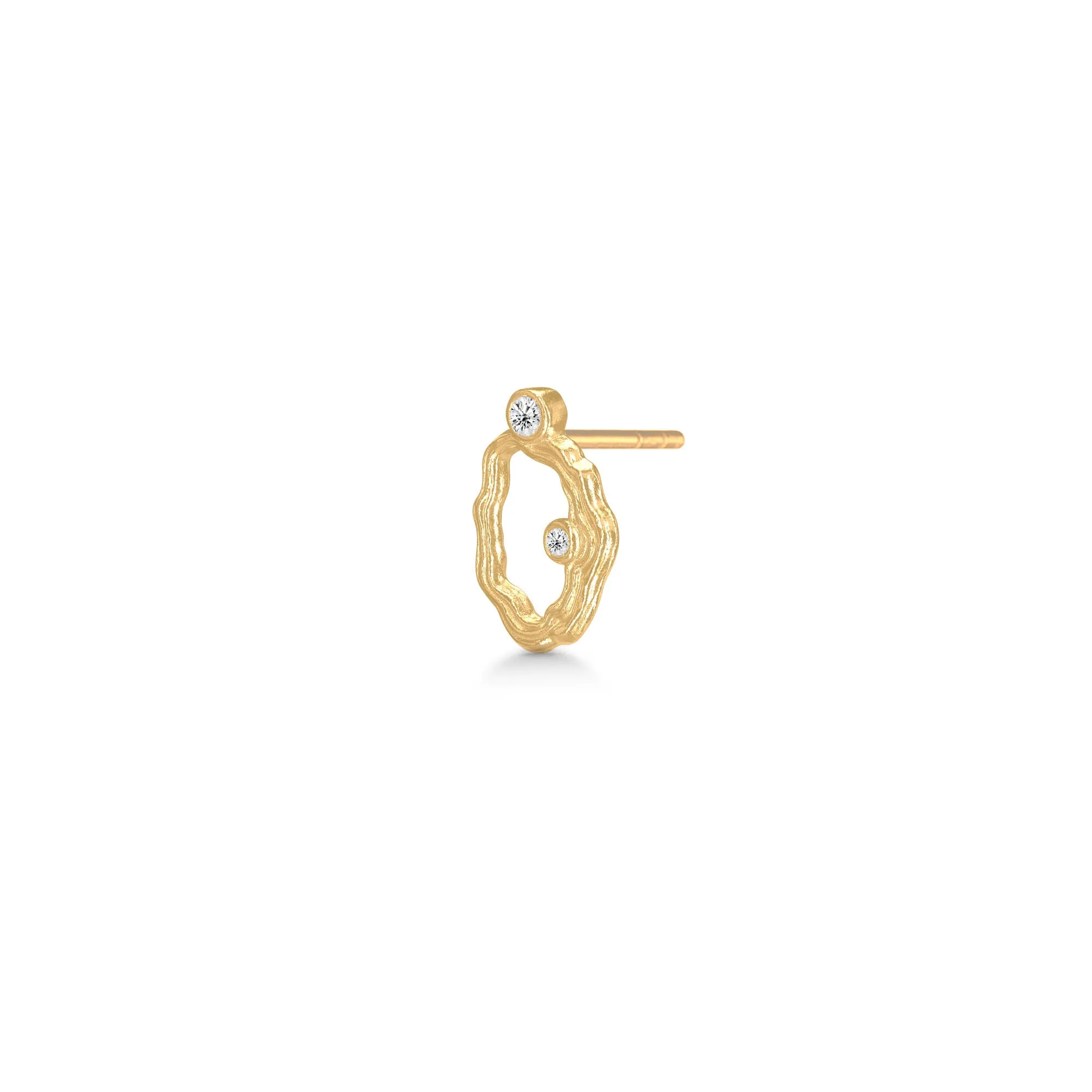 Aurora Gold Plated Earring w. Zirconia