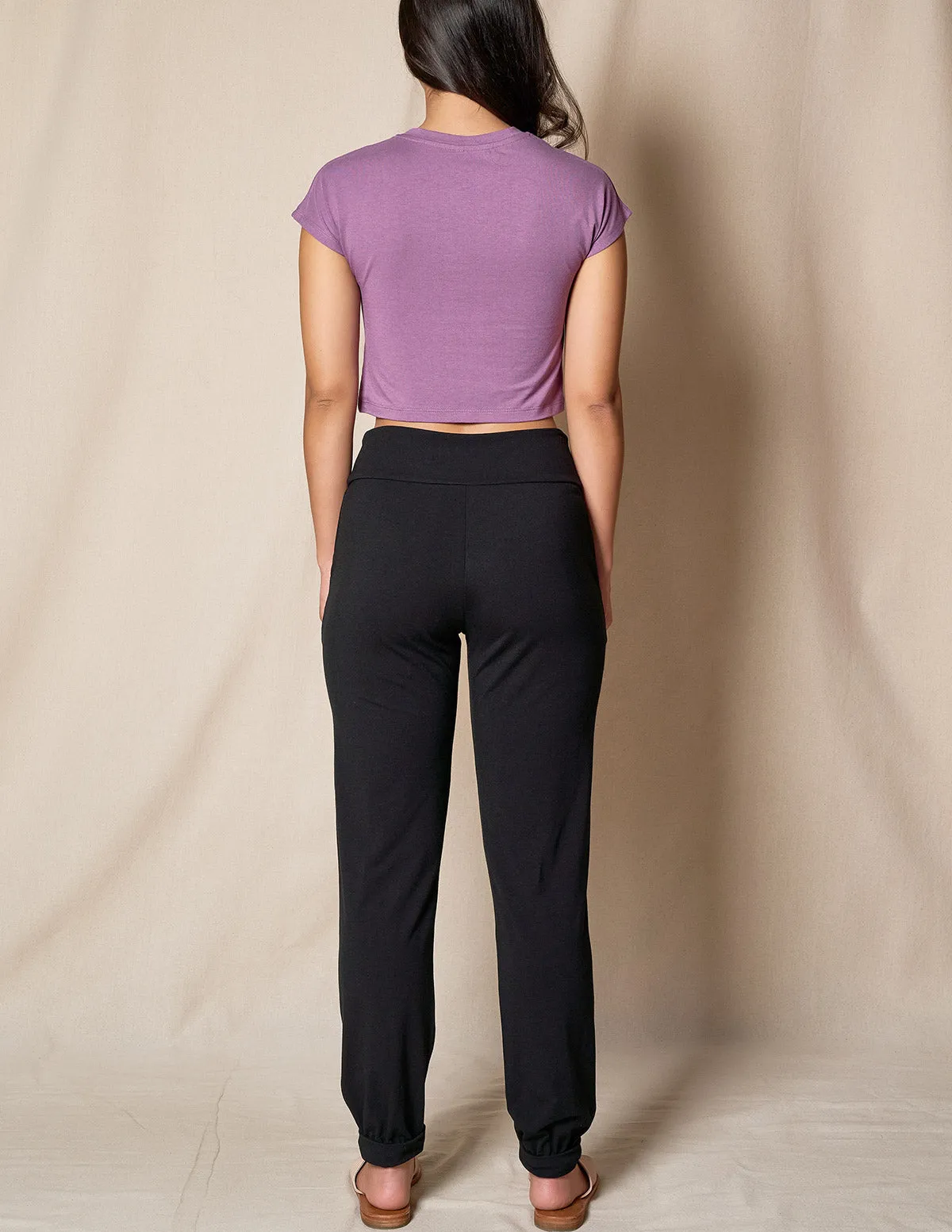 Bamboo / Organic Cotton Flat Waist Comfort Joggers