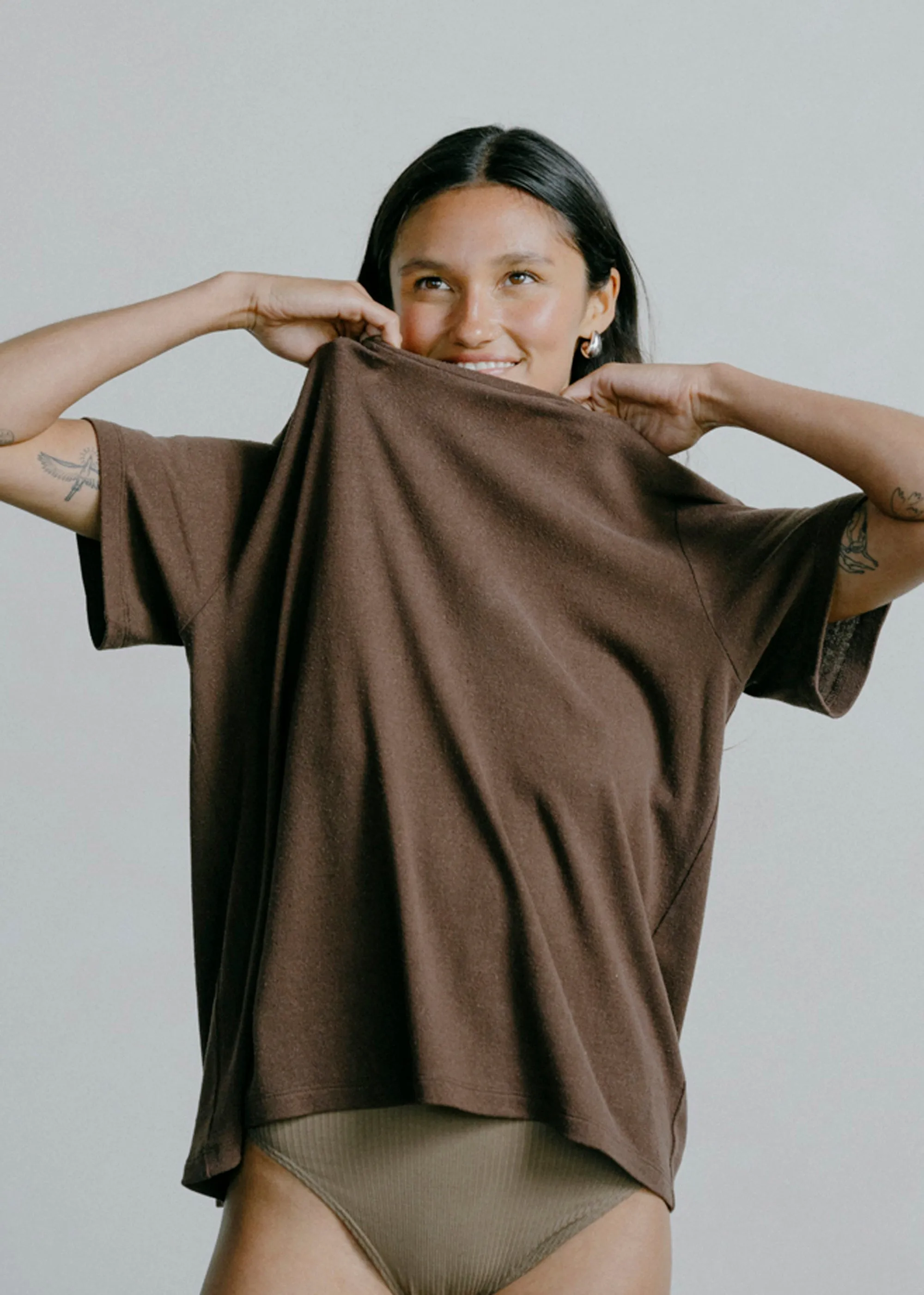 Big Tee, Regen Silk Noil Jersey, Manzanita