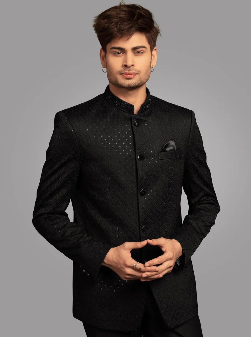 Black Jodhpuri Suit | JadeBlue