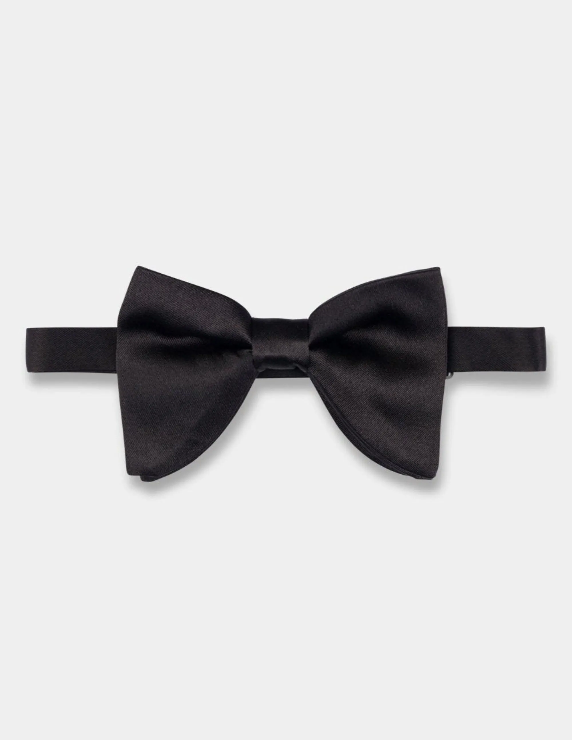 Black Medium Silk Bow Tie