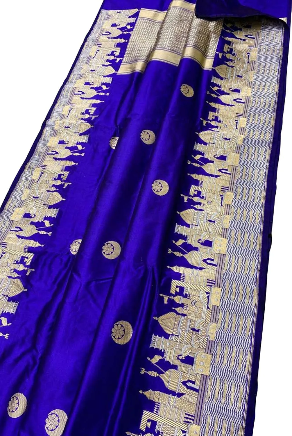 Blue Banarasi Handloom Pure Katan Silk Saree