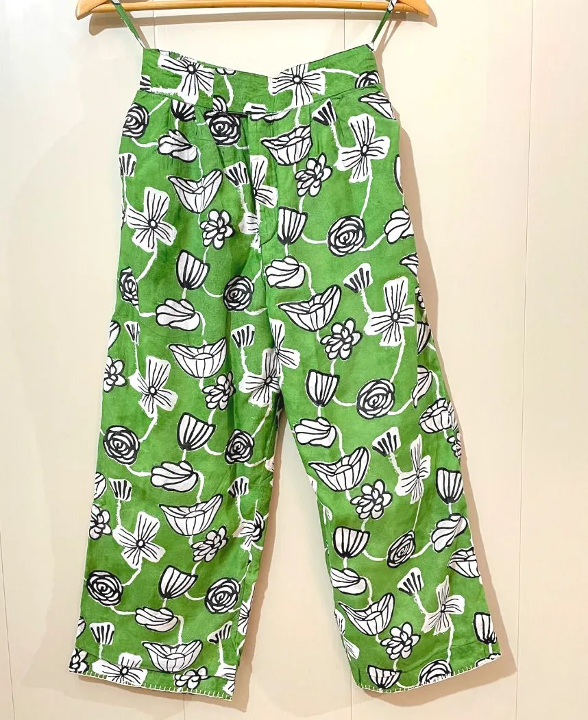 Botanical Vine Cropped Pants