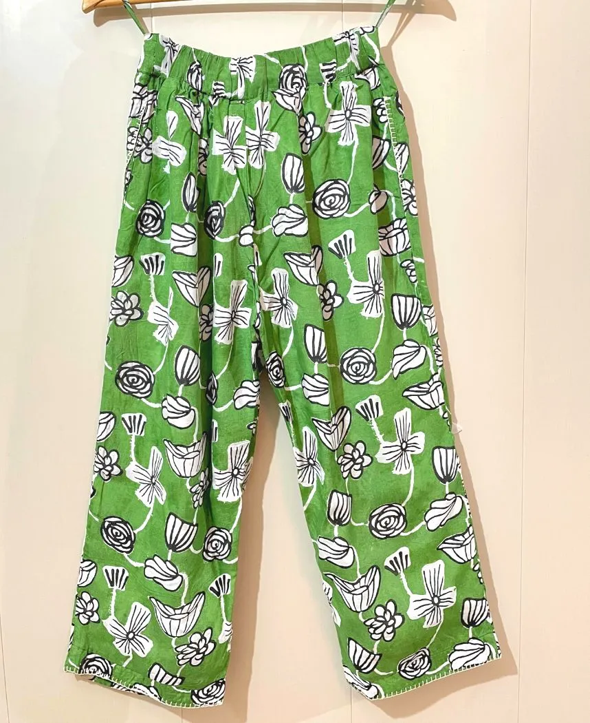 Botanical Vine Cropped Pants