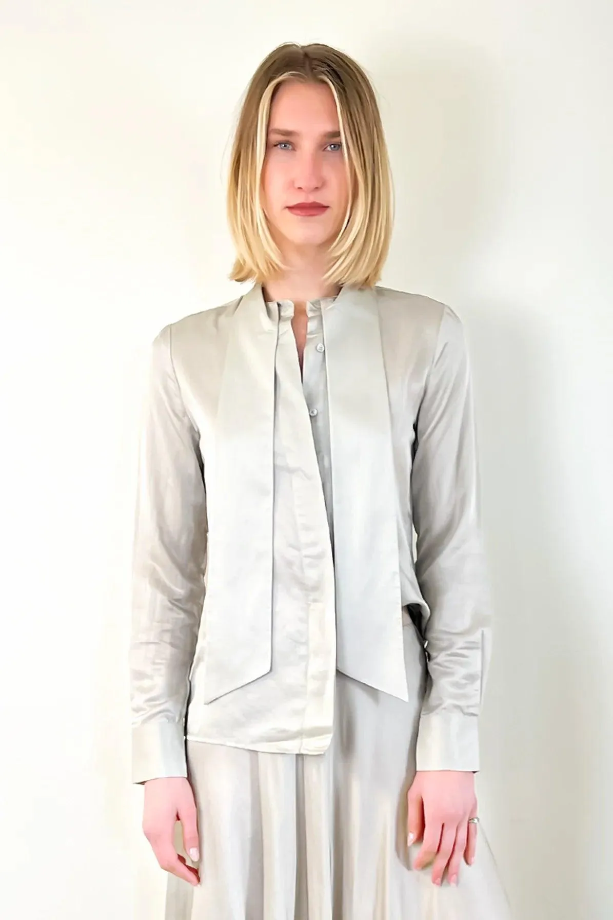 Bow Blouse by Brazeau Tricot