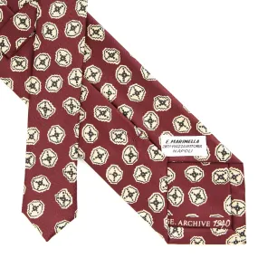 BURGUNDY SILK TIE