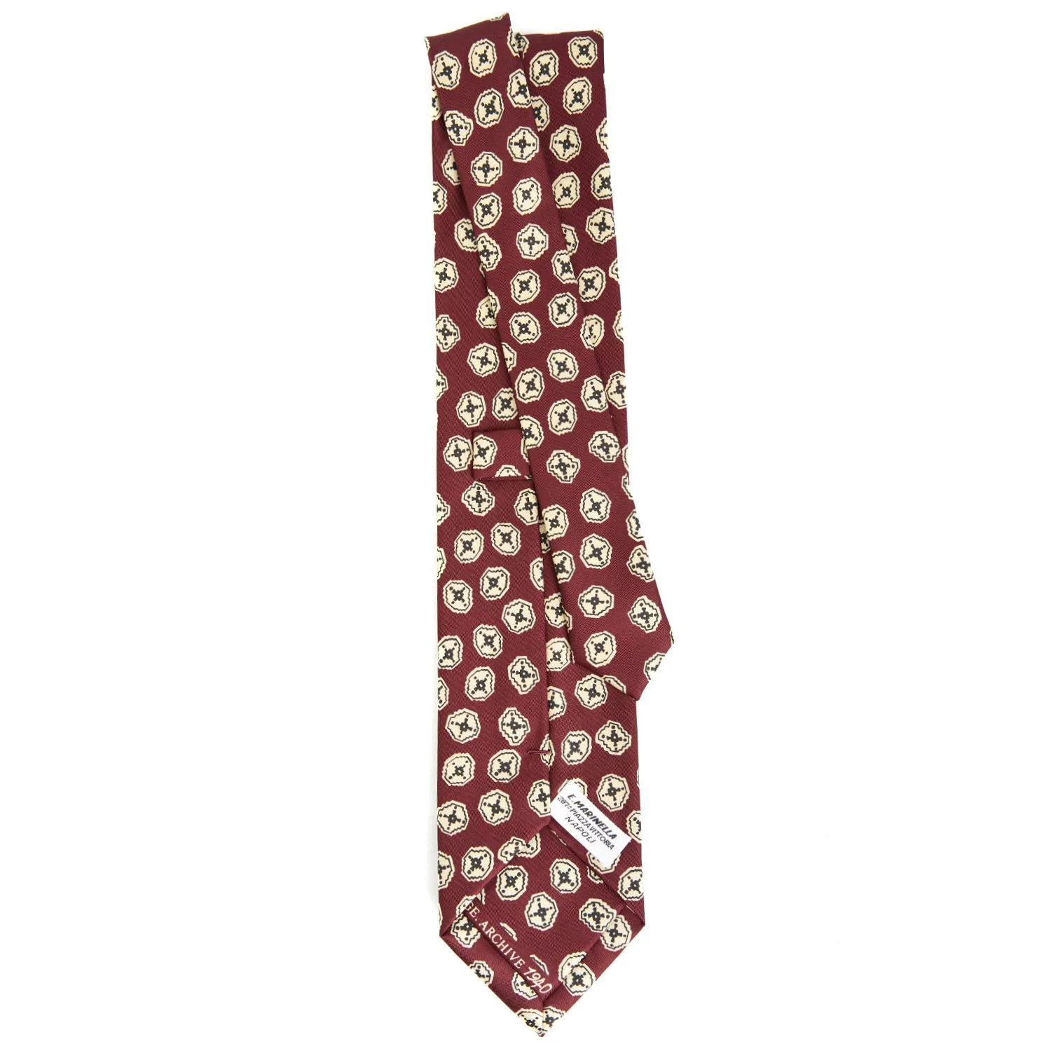 BURGUNDY SILK TIE