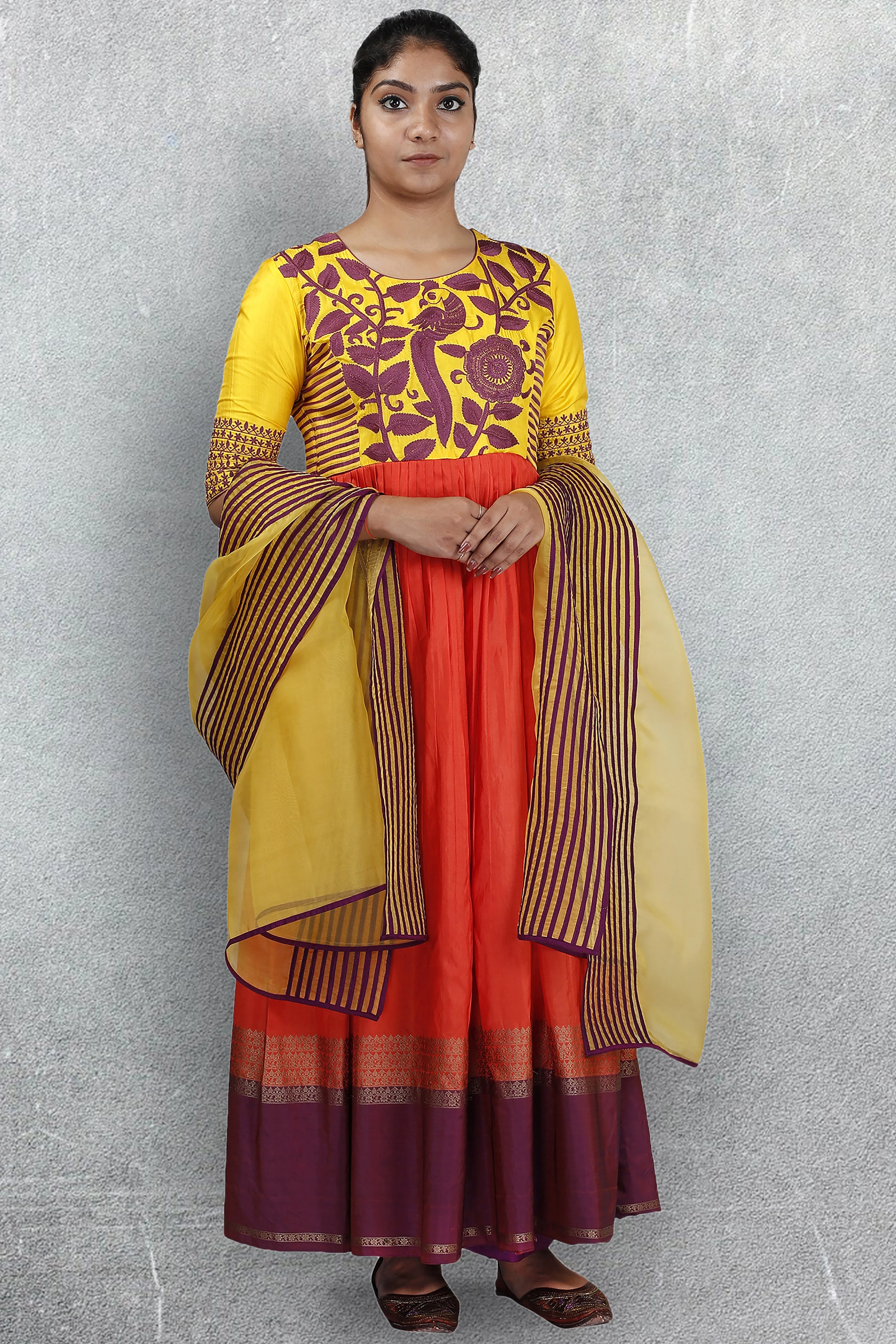 Burnt Orange Salwar