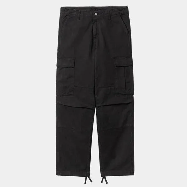 Carhartt WIP Regular Cargo Pant Black Garment Dyed Twill