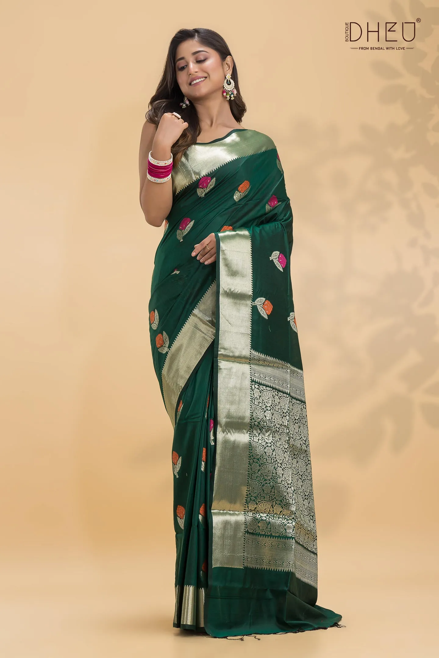 Chanderi Benarasi Silk Saree