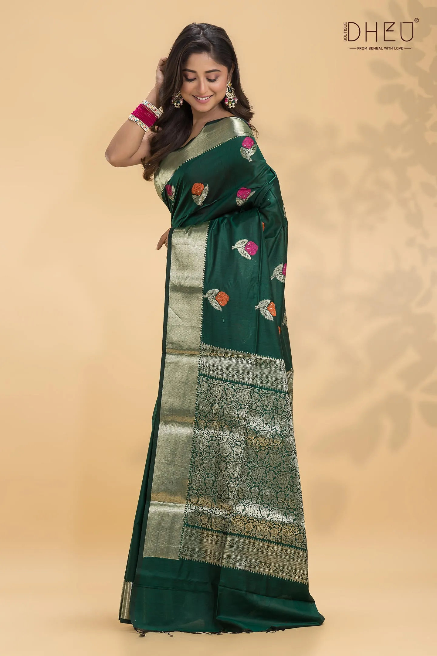 Chanderi Benarasi Silk Saree