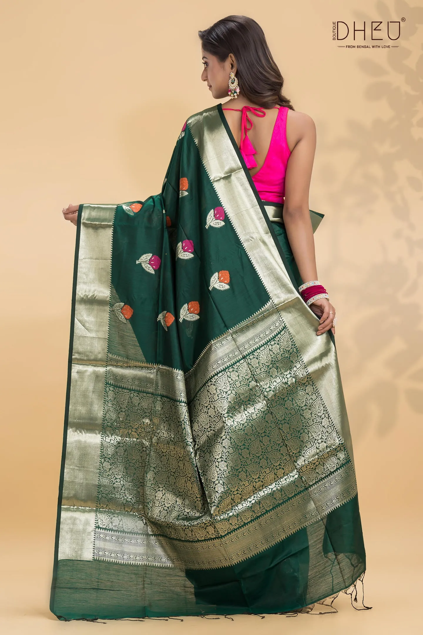 Chanderi Benarasi Silk Saree