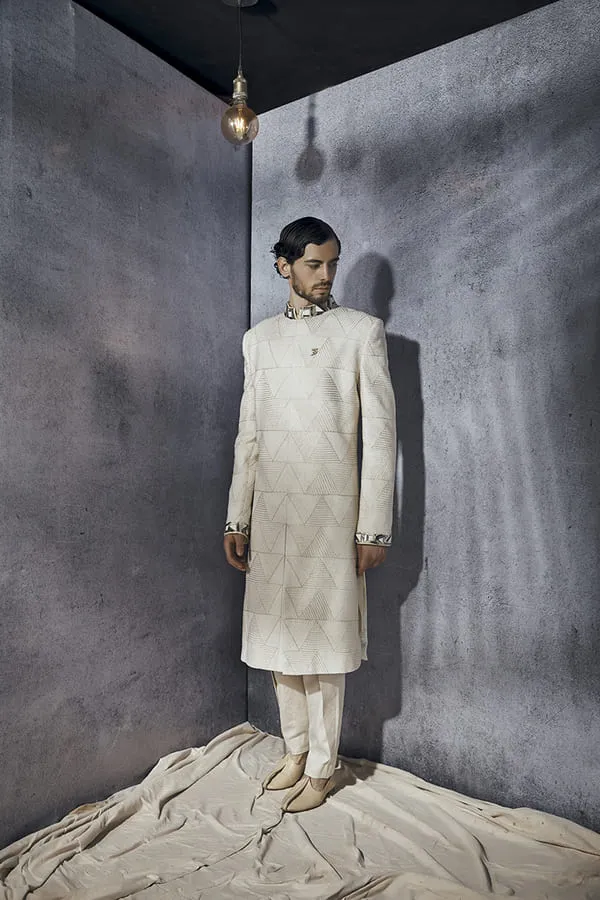 Chevron Sherwani - Elliot