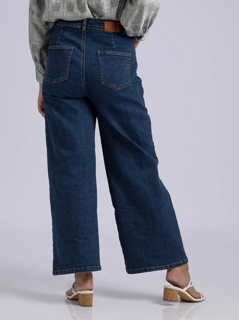 CIELO JEANS PANTS PLAIN MEDIUM BLUE