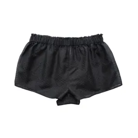 Black Silk Cotton Colette Pyjama Shorts