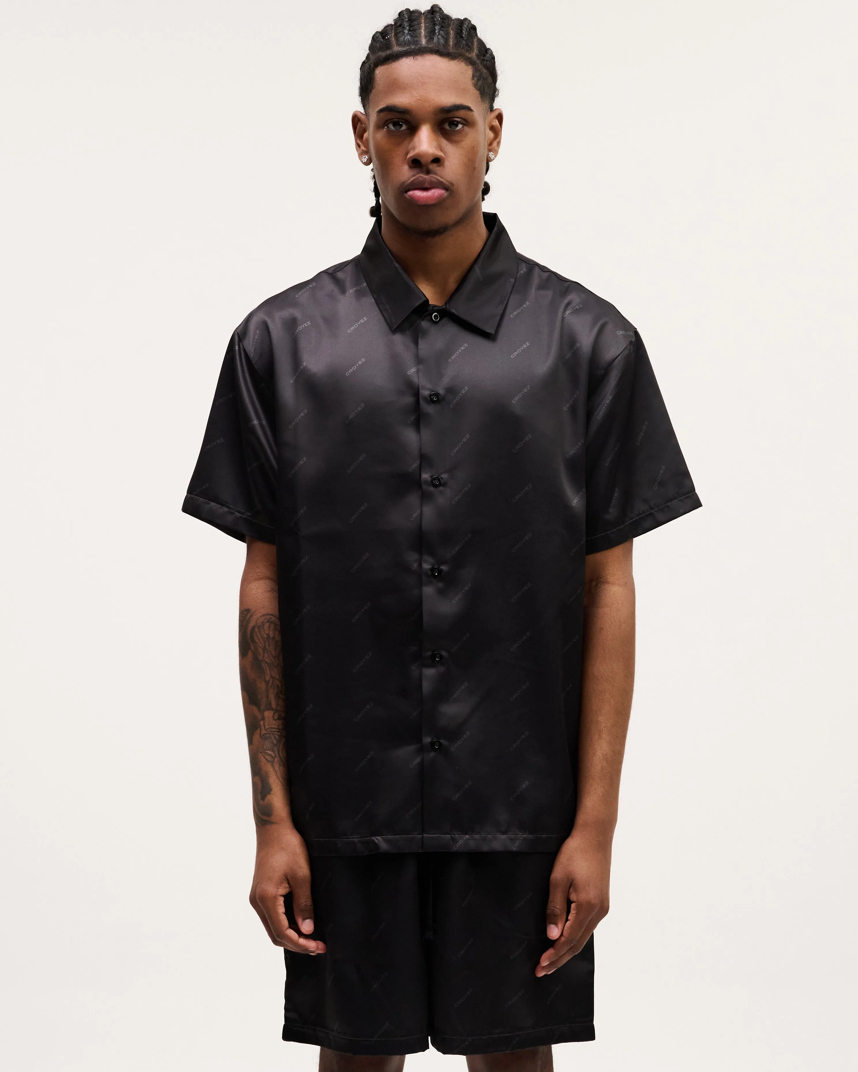 CROYEZ RESORT ALLOVER SHIRT - BLACK