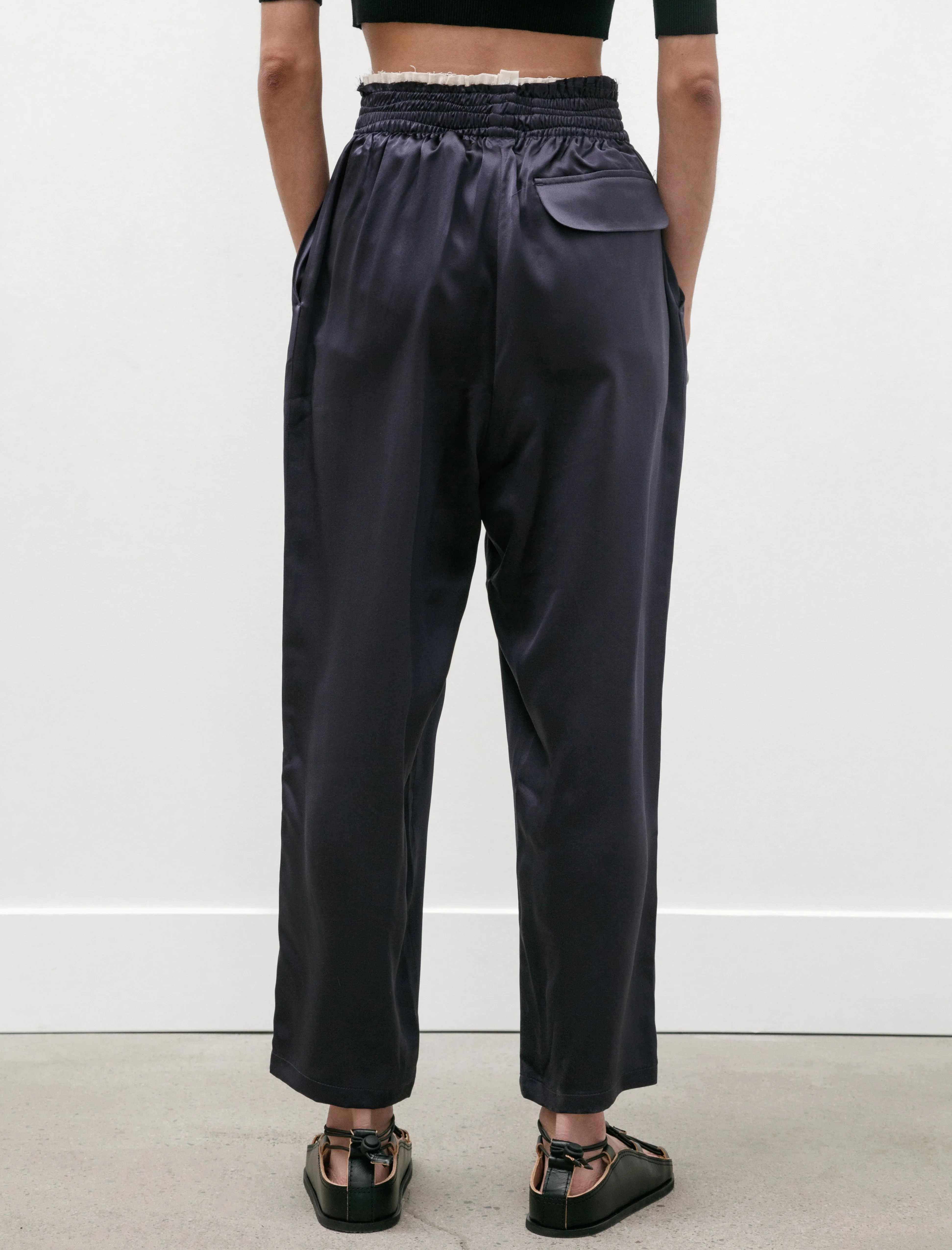 Cu Cu Pants Silk Navy