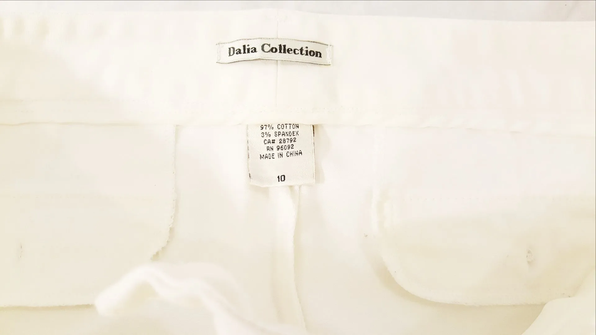 Dalia Collection White Pants