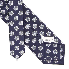 DARK BLUE SILK TIE