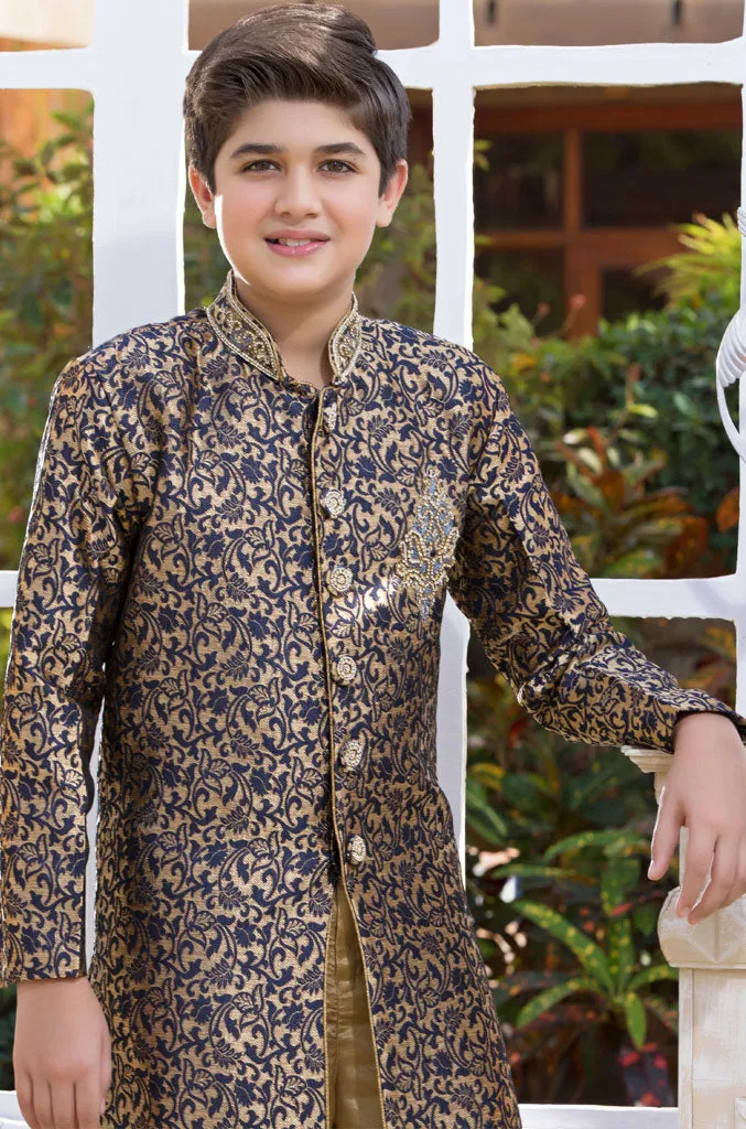 Embroidered Banarsi Sherwani Suit | WC1718 | B531