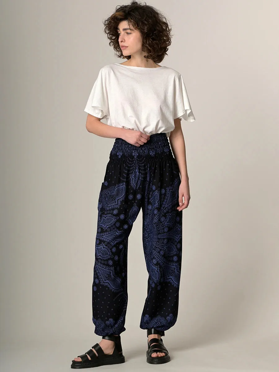 Feather Paisley Harem Pants - High Crotch