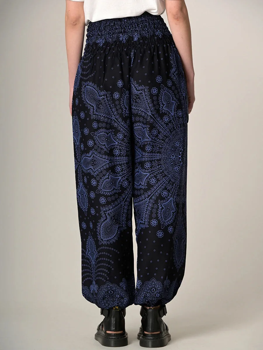 Feather Paisley Harem Pants - High Crotch