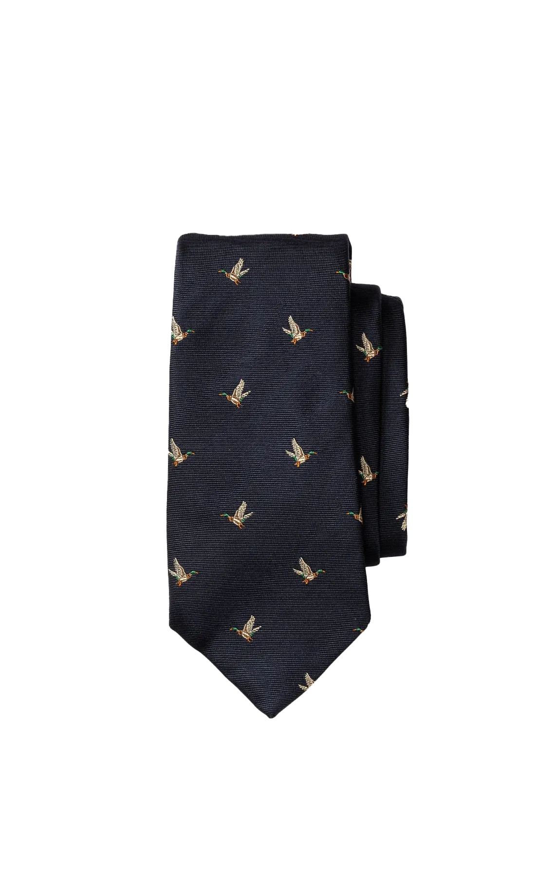 Flying Ducks Tie Navy