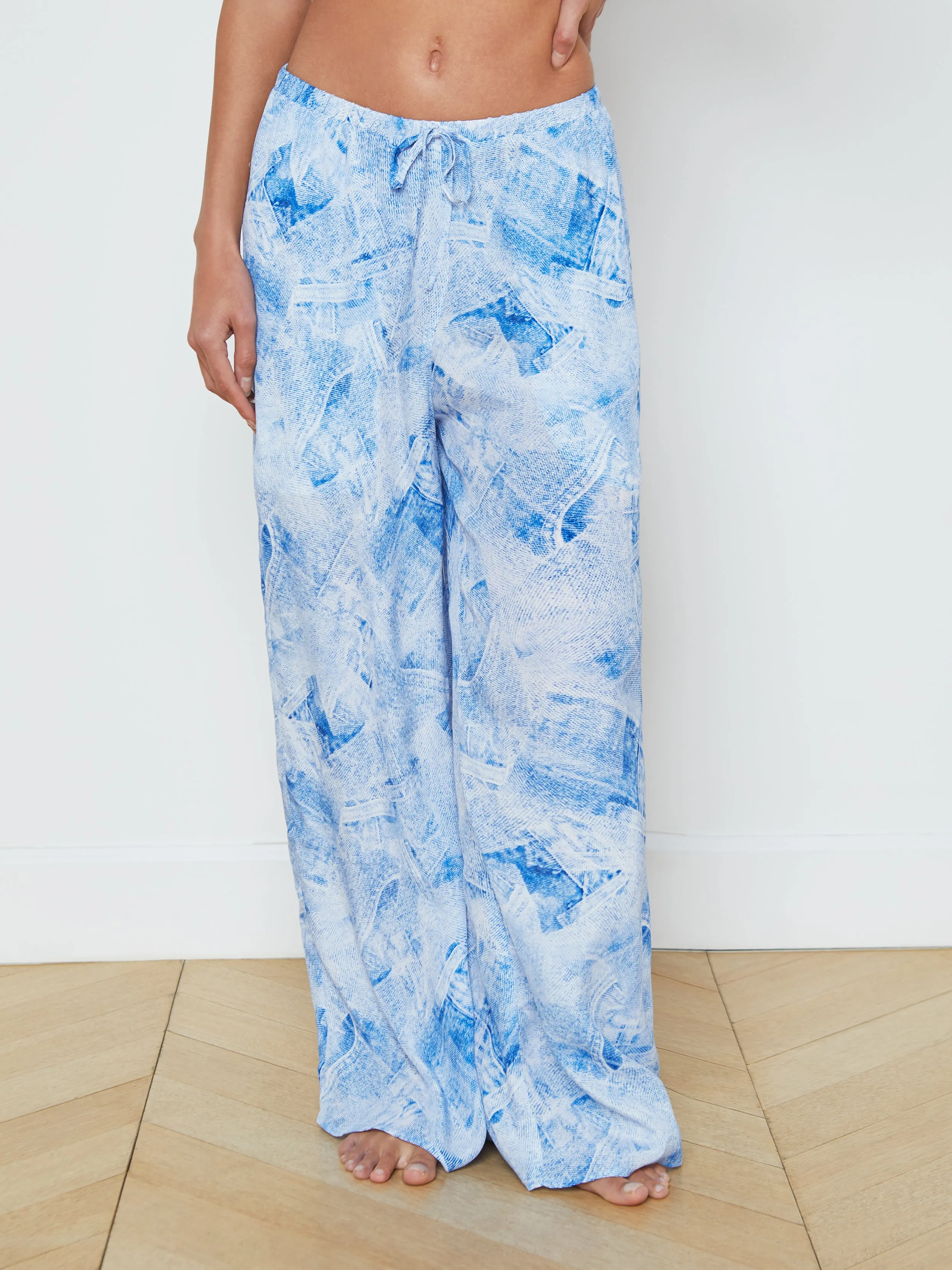 Geraldine Silk-Blend Cover-Up Pant