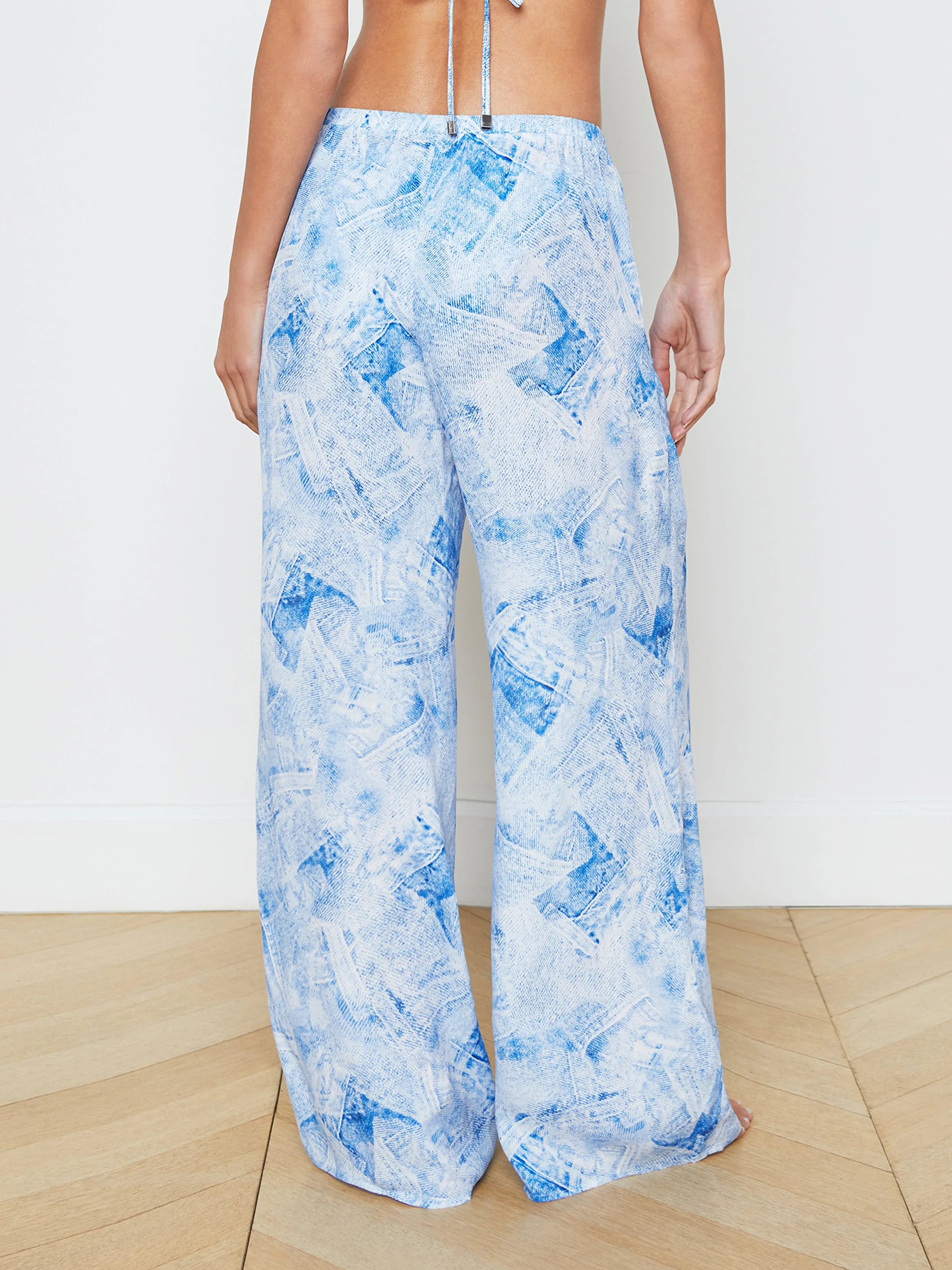 Geraldine Silk-Blend Cover-Up Pant