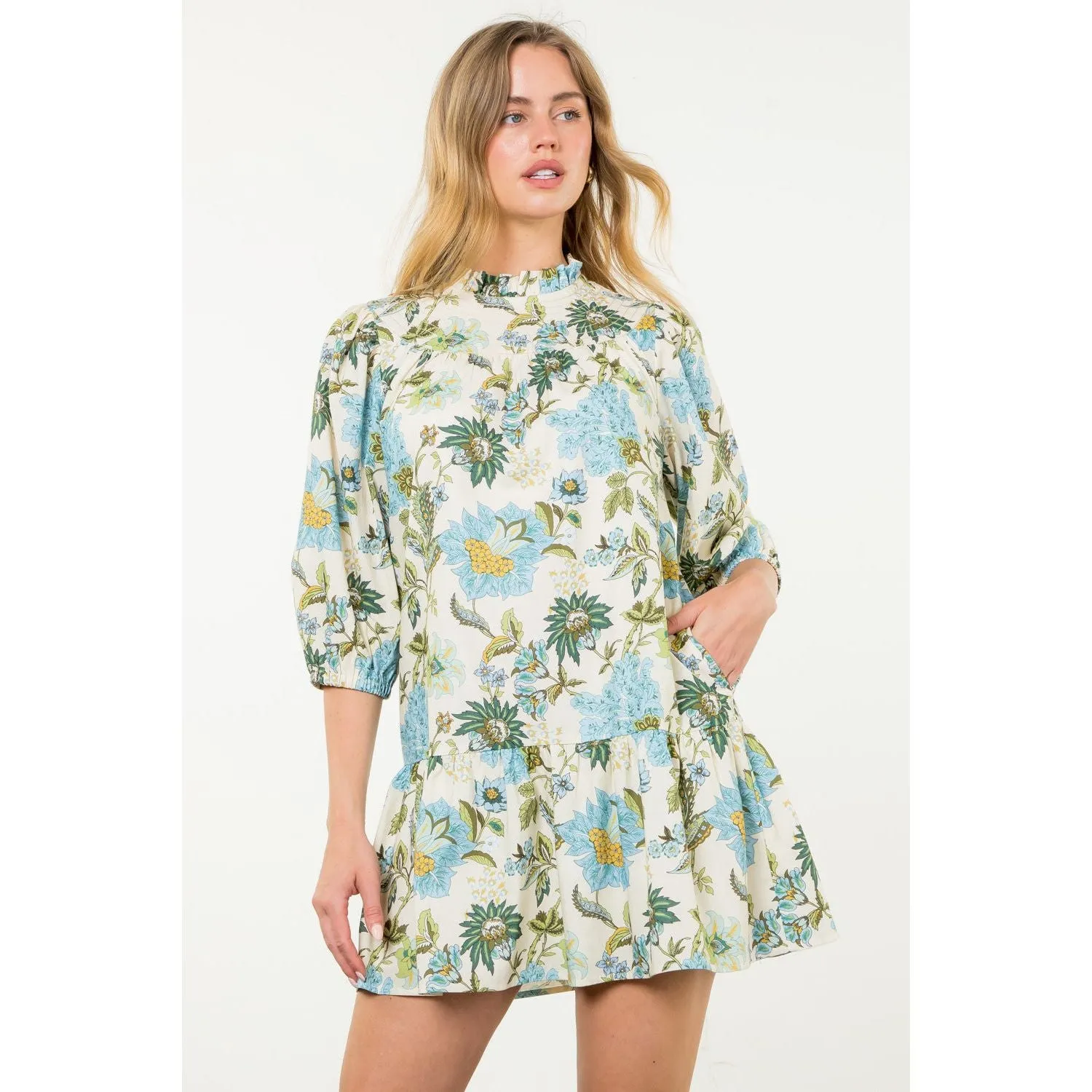 Griselda Flower Print THML Dress