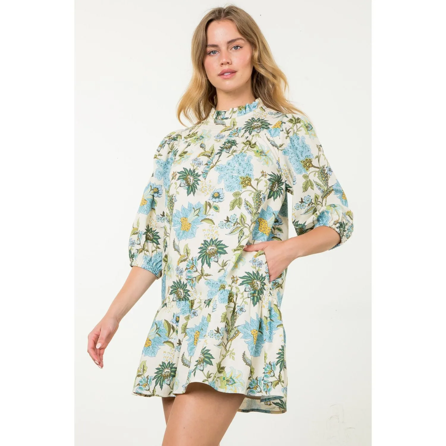 Griselda Flower Print THML Dress