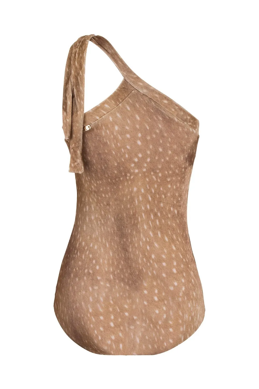 Halterneck Swimsuit with Knot Detail