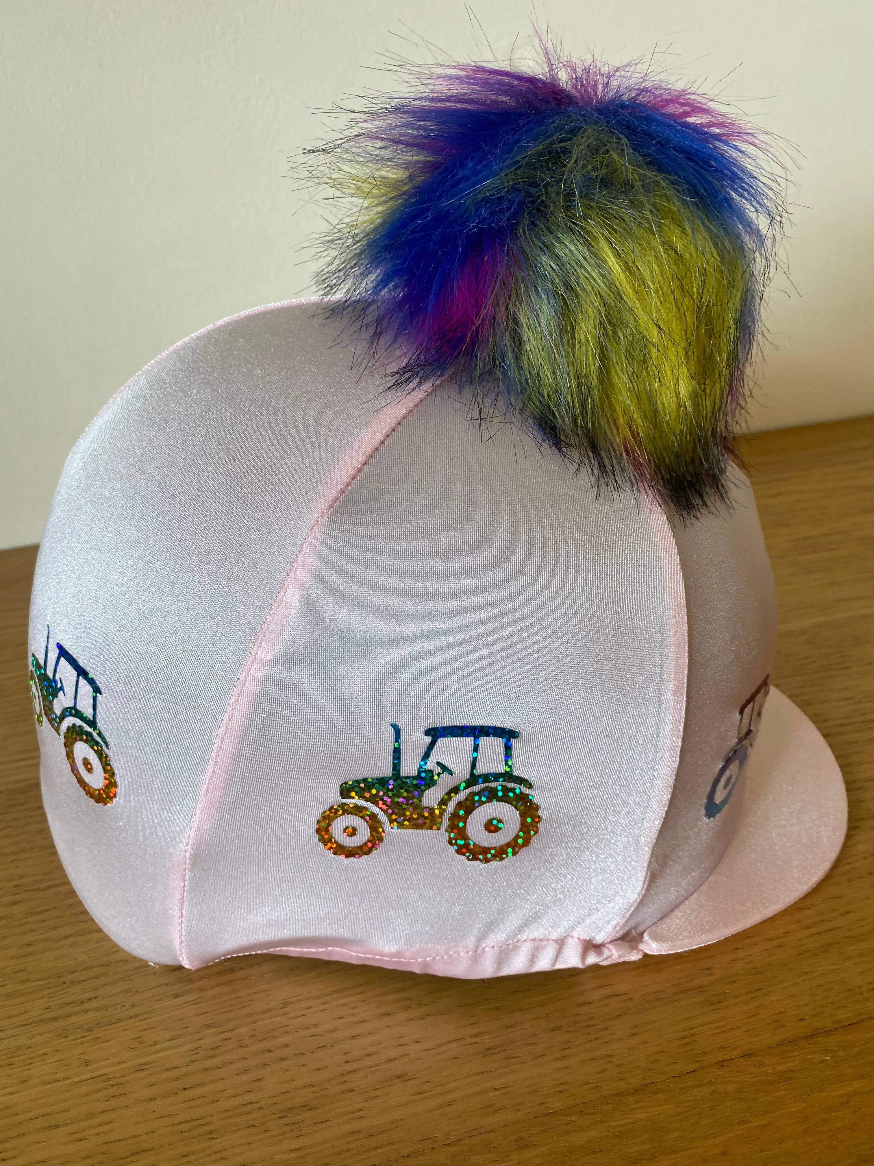 Hardy Equestrian Tractor Hat Silk With Removable Pom Pom