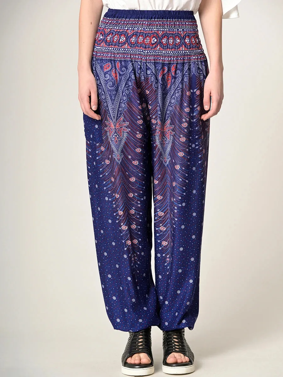 Harem Pants Original - Peacock High Crotch