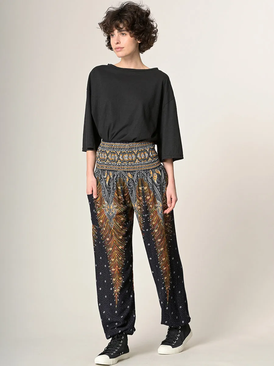 Harem Pants Original - Peacock High Crotch