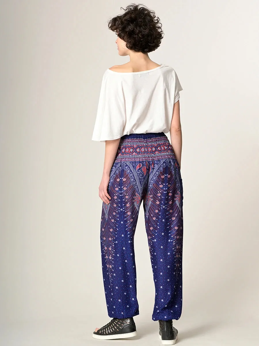 Harem Pants Original - Peacock High Crotch